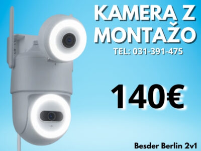 Besder Berlin 2v1 kamera z montažo