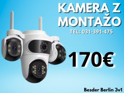 Besder Berlin 3v1 kamera z montažo